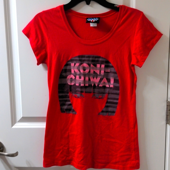 Junk Food Clothing Other - Girl's XL Junk Food 'Koni-chiwa!' T-shirt Red
